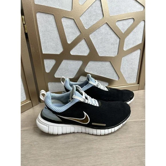 Nike Women Free 5.0 sz 8 Running Shoes Blue black 308975 Lace Up sneakers - Picture 2 of 10